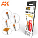 Set pinceaux AK Survival Weathering Brushes set AK663