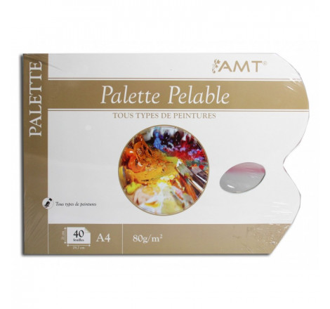 Palette pelable AMT® format A4 (40 feuilles recto verso)