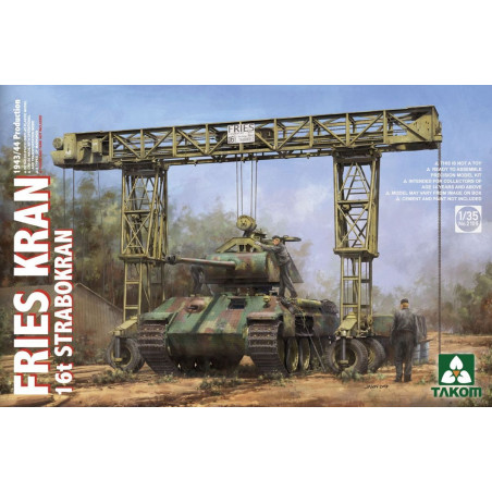 Takom maquette Fries Kran 16t Strabokran (grue portique ww2) 1:35 référence 2109
