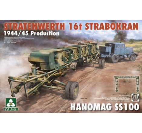 Takom maquette Stratenwerth 16t Strabokran (1944-1945) Hanomag SS100 1:35