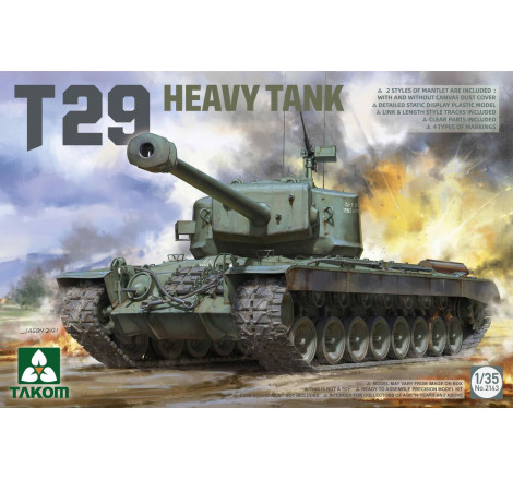 Takom maquette T29 Heavy Tank 1:35 référence 2143