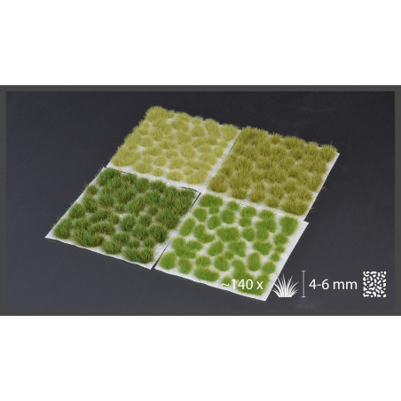 Touffes d'herbe Green Meadow GamersGrass (x140) pour socles de figurines