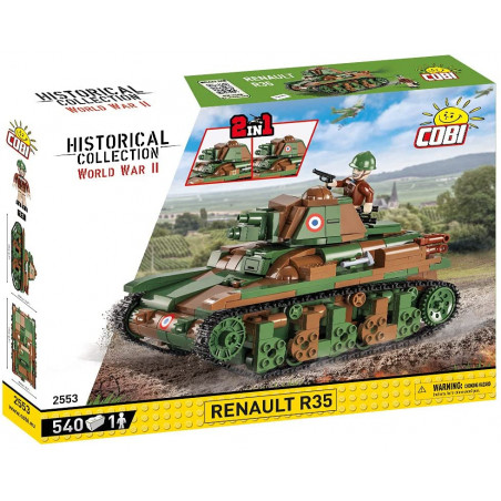 Cobi (Lego) tank Renault R35 WW1 référence 2553