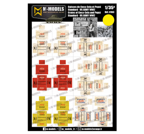 M-Models® - Caisses US Army WW2 Coca-Cola et Pepsi 1:35 référence NT0163