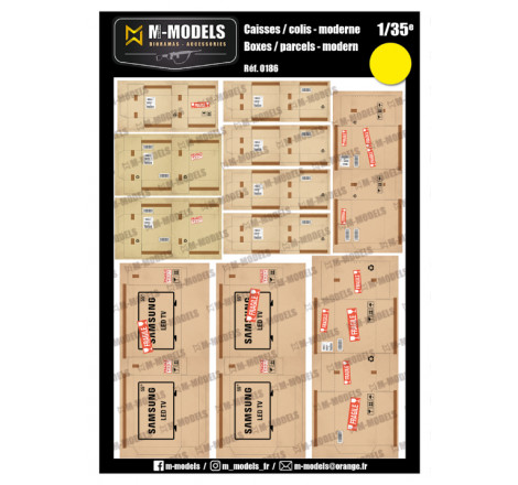 M-Models® - Caisses / colis moderne 1:35 référence NT0186