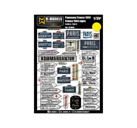 M-Models® - Panneaux signalétiques France 1944 1:35