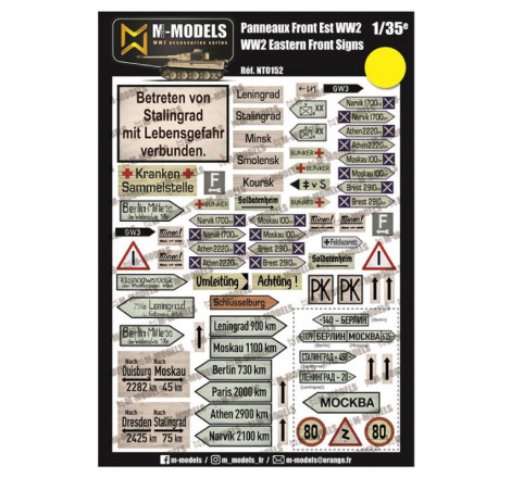 M-Models® - Panneaux Front Est WW2 1:35 référence NT0152