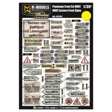 M-Models® - Panneaux Front Est WW2 1:35 référence NT0152
