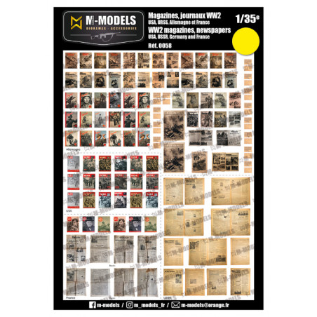 M-Models® - Magazines et journaux WW2 1:35 référence NT0058