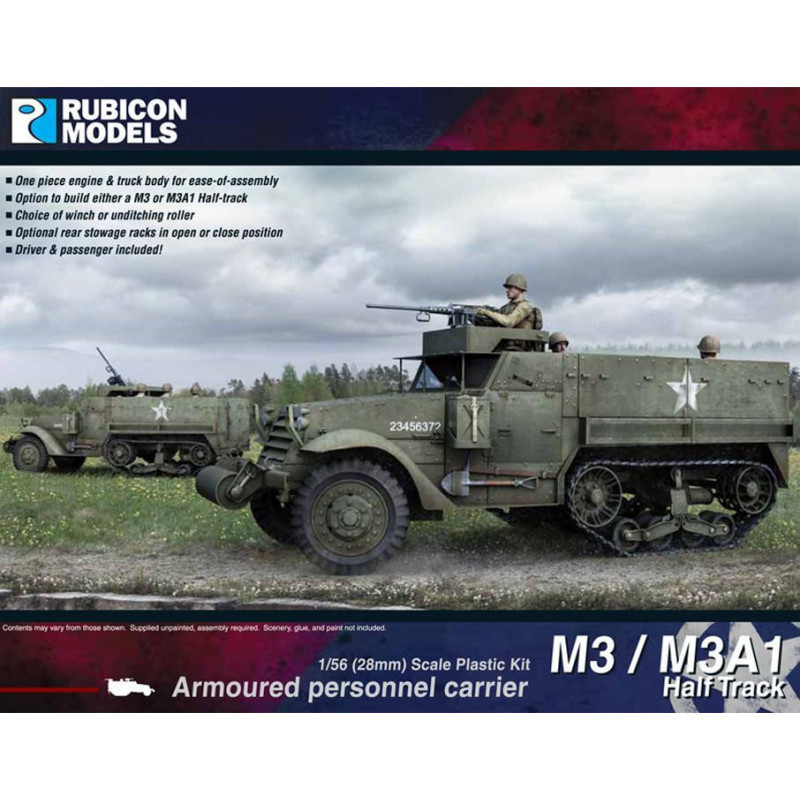 Rubicon Models® - Half Track M3 / M3A1 US 1:56 (28 mm) référence 280027