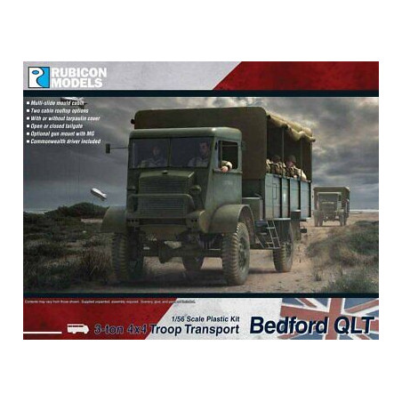 Rubicon Models® - US 3-ton 4x4 Troop Transport Bedford QLT 1:56 (28 mm) référence 280107