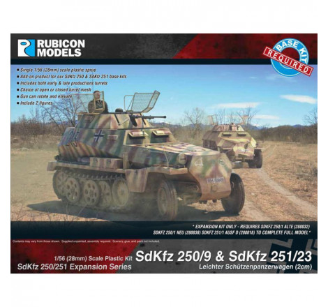 Rubicon Models® - Expansion Set - SdKfz 250/9 & SdKfz 251/23 1:56 (28 mm) référence 280048