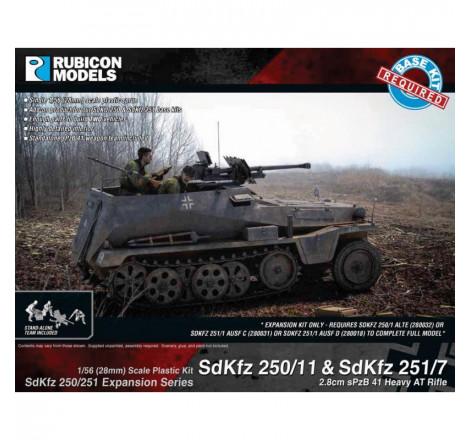 Rubicon Models® - Half Track SdKfz 250/11 & SdKfz 251/7 1:56 (28 mm) référence 280045