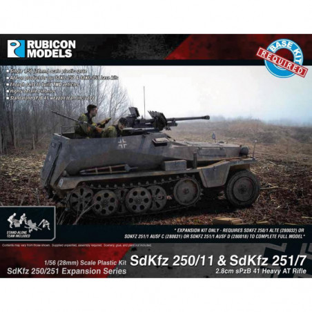 Rubicon Models® - Half Track SdKfz 250/11 & SdKfz 251/7 1:56 (28 mm) référence 280045
