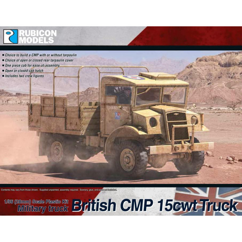 Rubicon Models® - British CMP 15cwt Truck 1:56 (28 mm) référence 280056