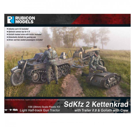 Rubicon Models® - Half Track SdKfz 2 Kettenkrad 1:56 (28 mm) référence 280071