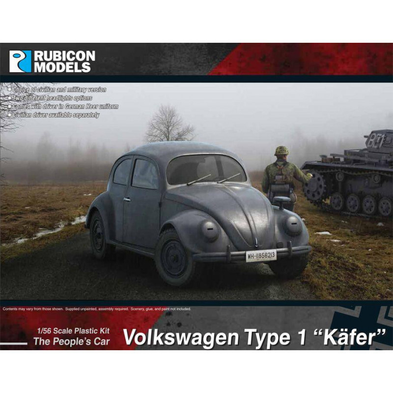 Rubicon Models® - Volkswagen Type 1 "Käfer" 1:56 (28 mm) référence 280081