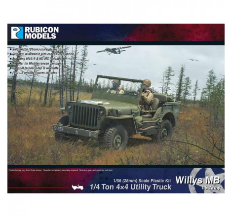 Rubicon Models® - Jeep Willys MB US Army 1:56 (28 mm) référence 280049