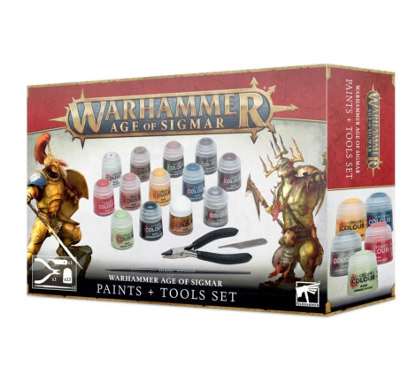 Warhammer Age of Sigmar: Set Peintures + Outils