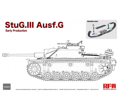 Ryefield Model maquette Stug III Ausf.G (early production) 1:35 référence 5069