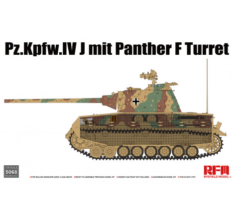 Ryefield Model maquette Panzer IV Ausf.J + tourelle Panther Ausf.F 1:35 référence 5068