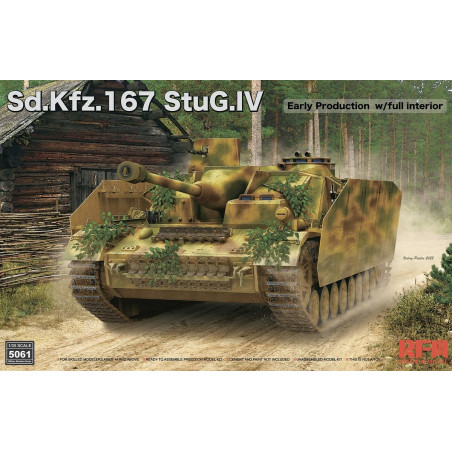 Ryefield Model maquette Stug.IV Sd.Kfz.167 (earlt production) + kit intérieur 1:35