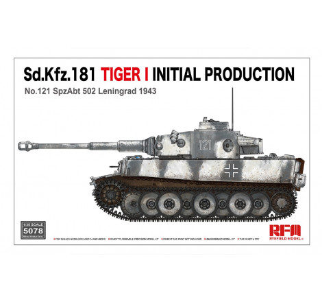 Ryefield Model maquette Tigre I No.121 SpzAbt 502 Leningrad 1943 (production initiale) 1:35 référence 5078