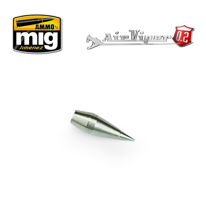 Buse 0.2 mm aérographe Airviper Ammo MIG aupetitbunker reims