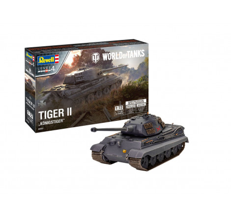 Revell World Of Tanks maquette Tigre II "Königstiger" 1:72 référence 03503