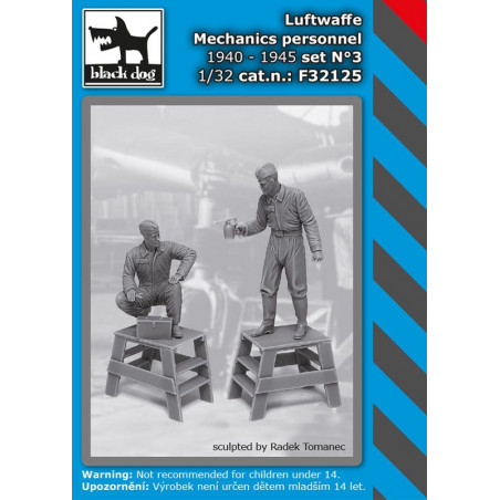 Black Dog - Luftwaffe Mechanics personnel (1940-1945) 1:32 référence F32125