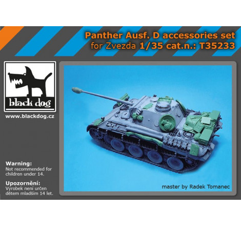 Black Dog - Kit upgrade Panther Ausf.D (Zvezda) 1:35 référence T35233