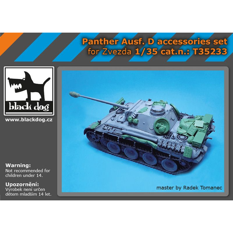 Black Dog - Kit upgrade Panther Ausf.D (Zvezda) 1:35 référence T35233