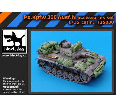 Black Dog - Kit upgrade Panzer III Ausf.N 1:35 référence T35030