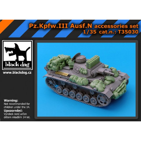 Black Dog - Kit upgrade Panzer III Ausf.N 1:35 référence T35030