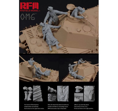 Ryefield Model® figurine german tank crew Panther Ausf.G (late production) 1:35 référence OM-35001