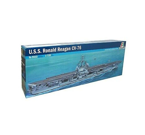 Italeri bateau/navire de guerre USS Ronald Reagan CVN-76 1:720 référence 5533