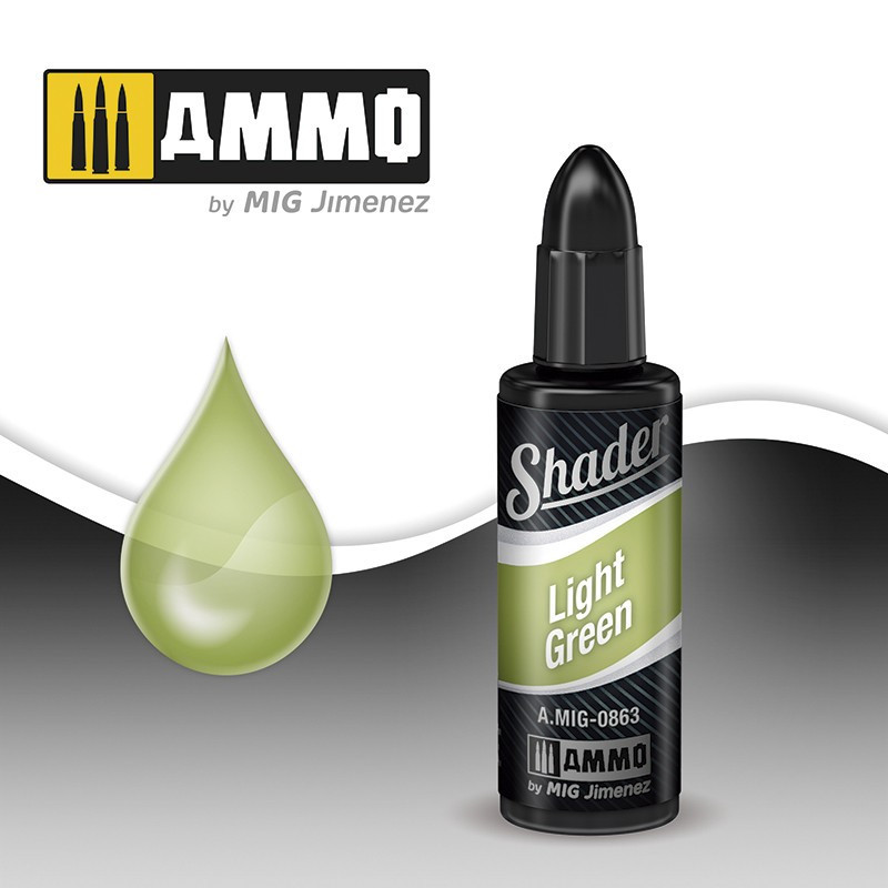 Ammo® Shader Light Green (vert clair) A.MIG-0863