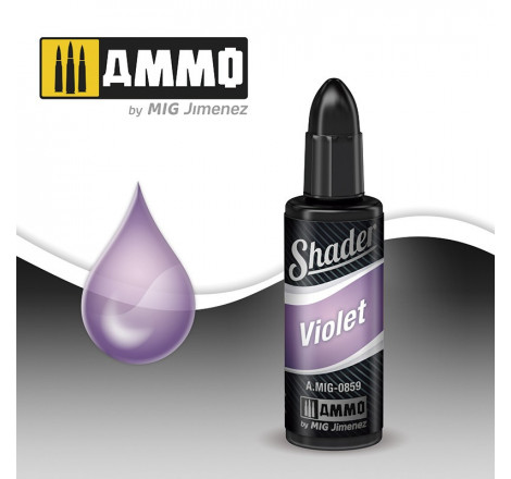 Shader violet Ammo Mig 10ml AMIG0859 Aupetitbunker reims