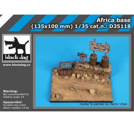 Black Dog® Africa base (WWII) 135x100 mm 1:35 référence D35042
