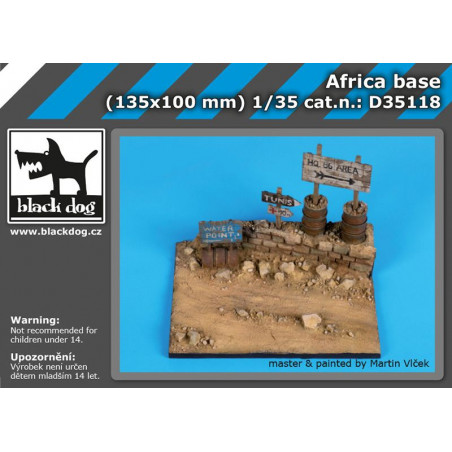Black Dog® Africa base (WWII) 135x100 mm 1:35 référence D35042
