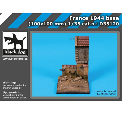 Black Dog® France 1944 base 100x100 mm 1:35 référence D35120