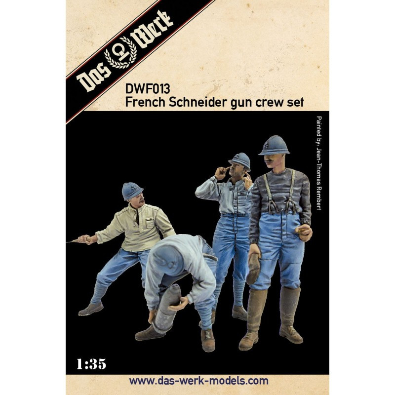 Das Werk® French schneider gun crew set WWI 1:35 référence DWF013
