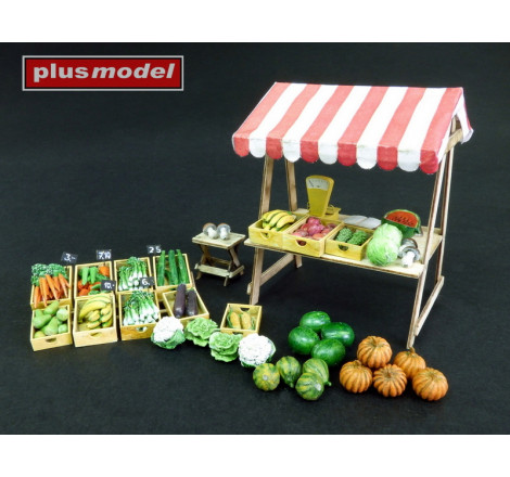 Plusmodel® Vegetable market 1:35 référence plm580