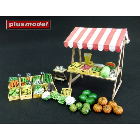 Plusmodel® Vegetable market 1:35 référence plm580