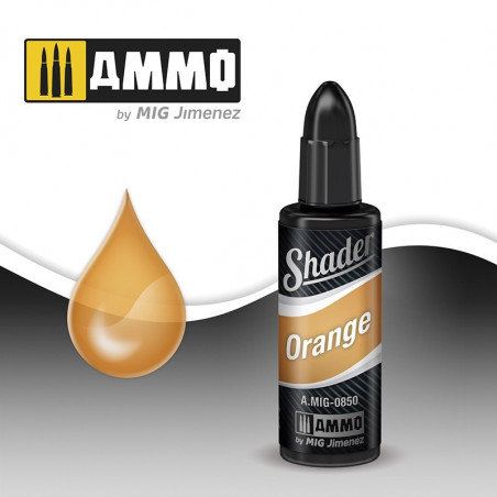 Shader orange Ammo Mig 10ml AMIG0850 Aupetitbunker reims