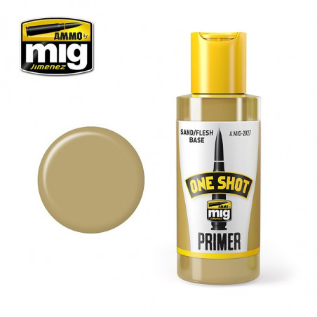 One shot Primer acrylique sable Ammo Mig 60ml AMIG2027