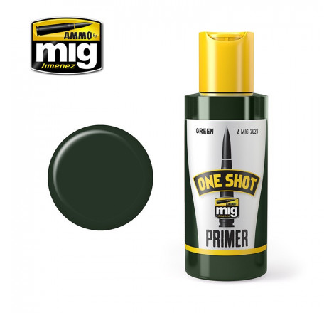 One shot Primer acrylique vert Ammo Mig 60ml AMIG2028