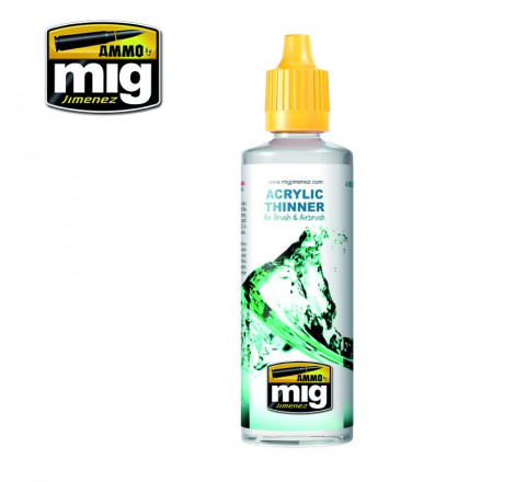 Diluant acrylique Ammo Mig AMIG2000 60ml. Thinner AMIG2000