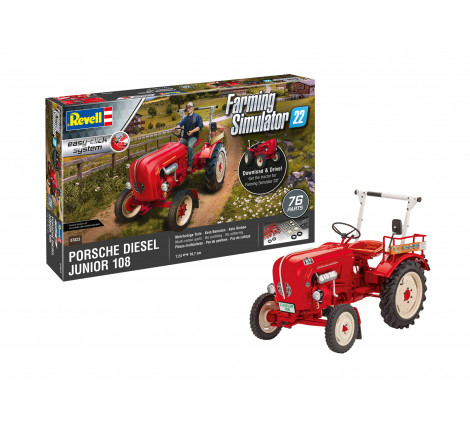 Revell® Maquette Tracteur "farming simulator 2022" : Porsche Diesel Junior 108 1:24