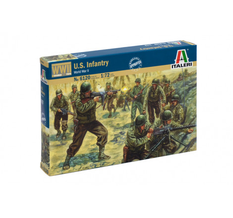 Italeri® maquette militaire Infanterie US WW2 1:72 référence 6120